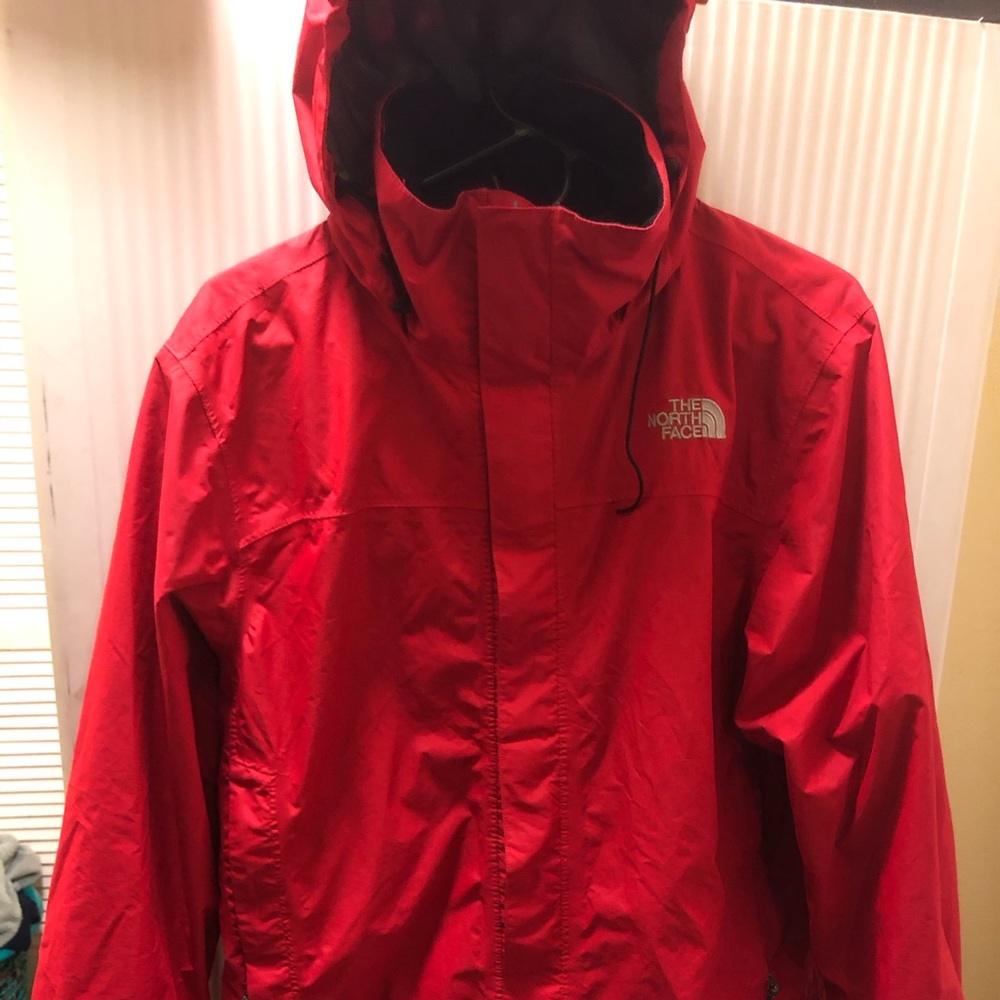The North Face Womens HYVENT Red Full Zip Hooded